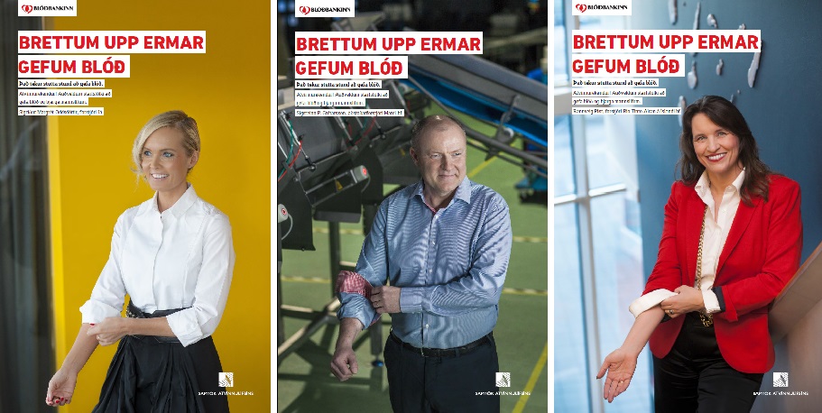 Auglýsingar SA og Blóðbankans